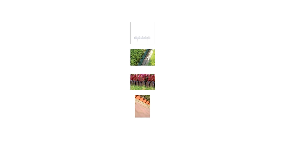 PROSPERPLAST SODO KRAŠTAS 10m GARDEN LINE RUDAS