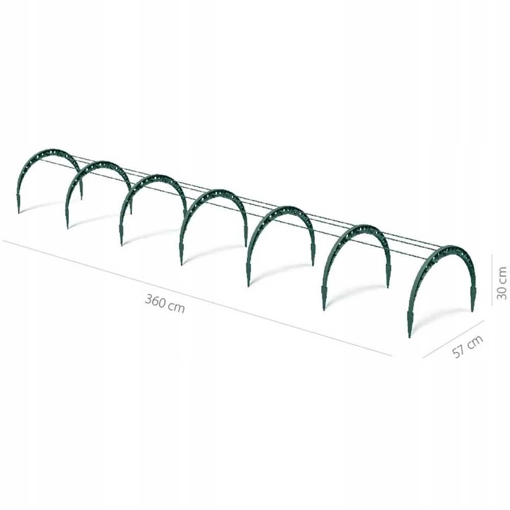 Prosperplast Šiltnamis FLOO 360 cm žalias