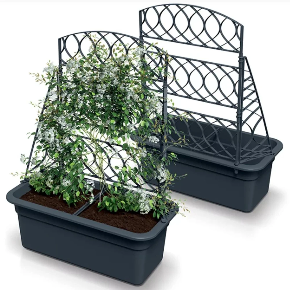Prosperplast Donica su pergola Bloma antracitas