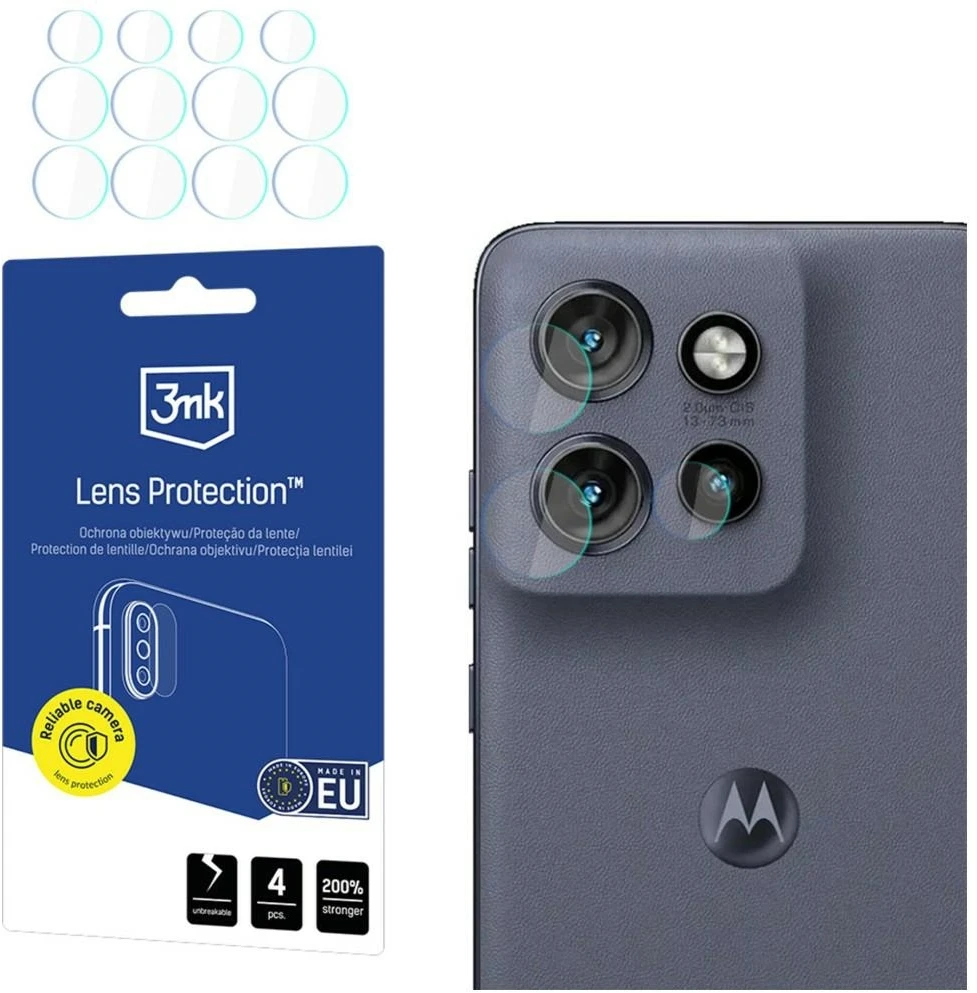 Objektyvas 3Mk Protection 3mk Lens Protection™ hibridinio fotoaparato objektyvo stiklas, skirtas Motorola Edge 60 Neo 5G