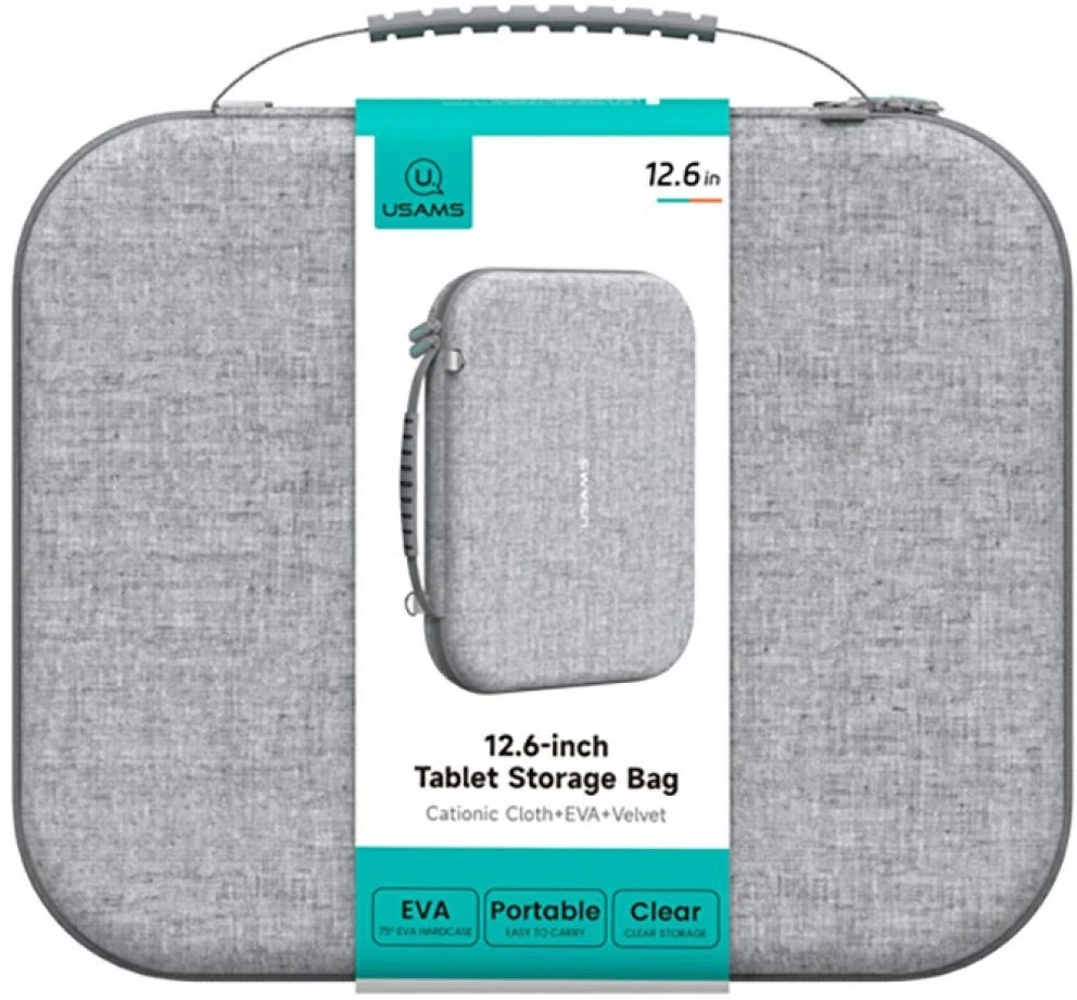 Protective case USAMS JX Series skirtas tablet 12.6″ pilkos spalvos
