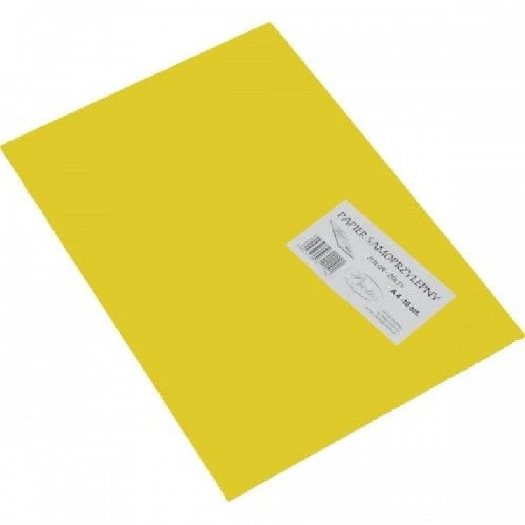 Protos Spalvotas lipnus popierius, A4, geltonos spalvos, 1 lapas