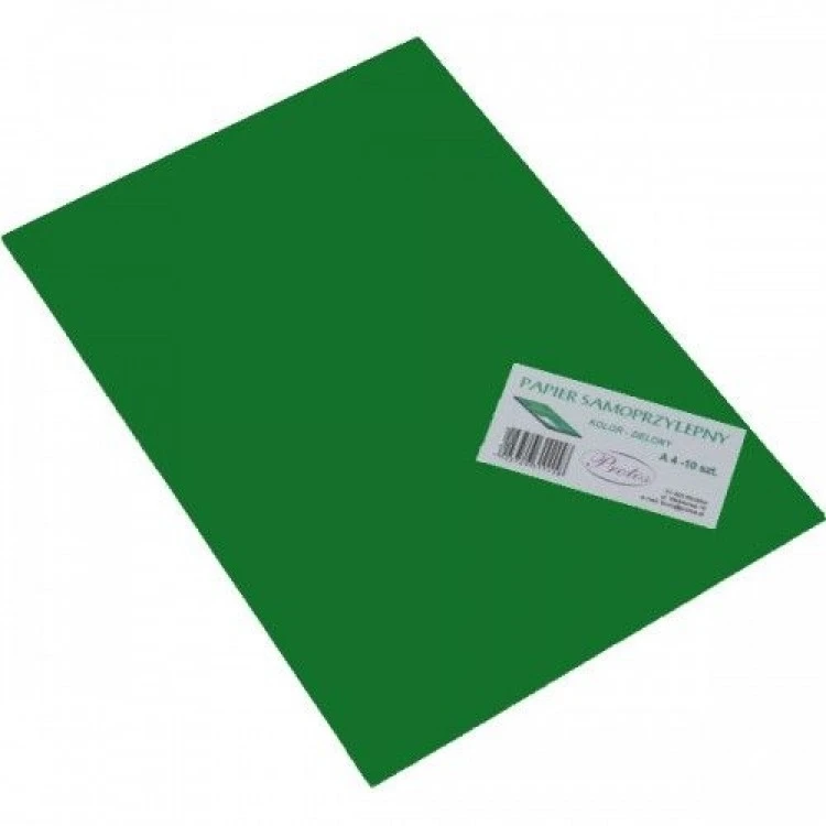 Protos Spalvotas lipnus popierius, A4, žalios spalvos, 1 lapas