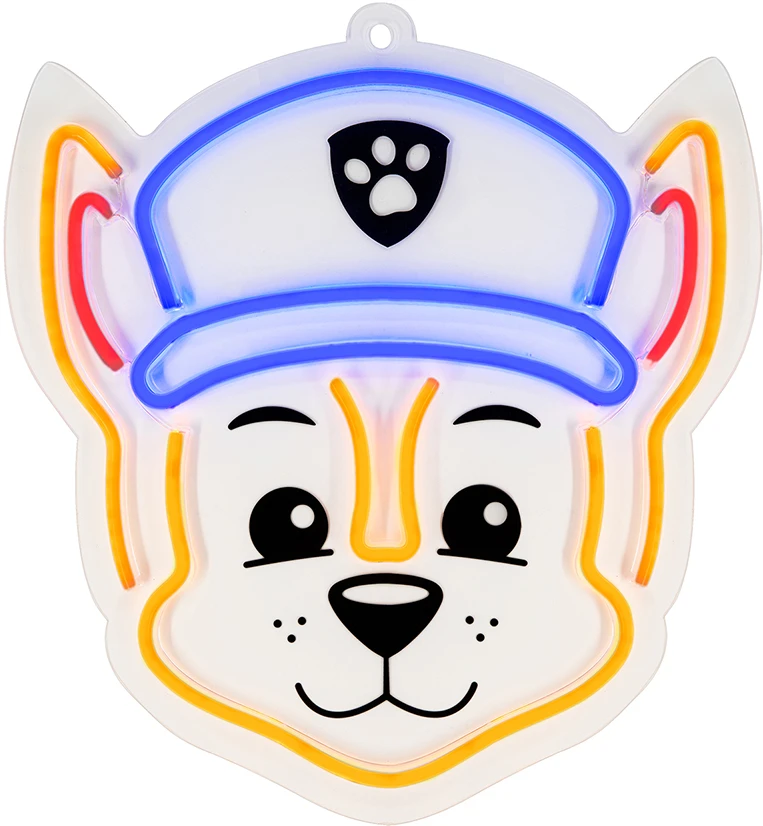Pakabinamas šviestuvas Plastrol Pakabinamas neoninis LED "Paw Patrol" ant stiklo - Chase OW-130346