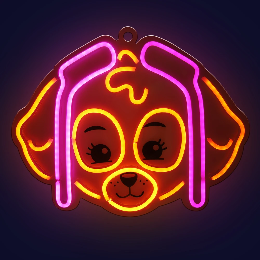 Pakabinamas šviestuvas Plastrol Pakabinamas neoninis LED "Paw Patrol" ant stiklo - Skye OW-130546
