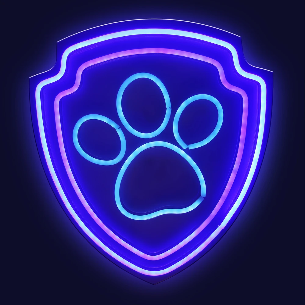 Pakabinamas šviestuvas Plastrol Pakabinamas neoninis LED "Paw Patrol" ant stiklo - Paw OW-130246