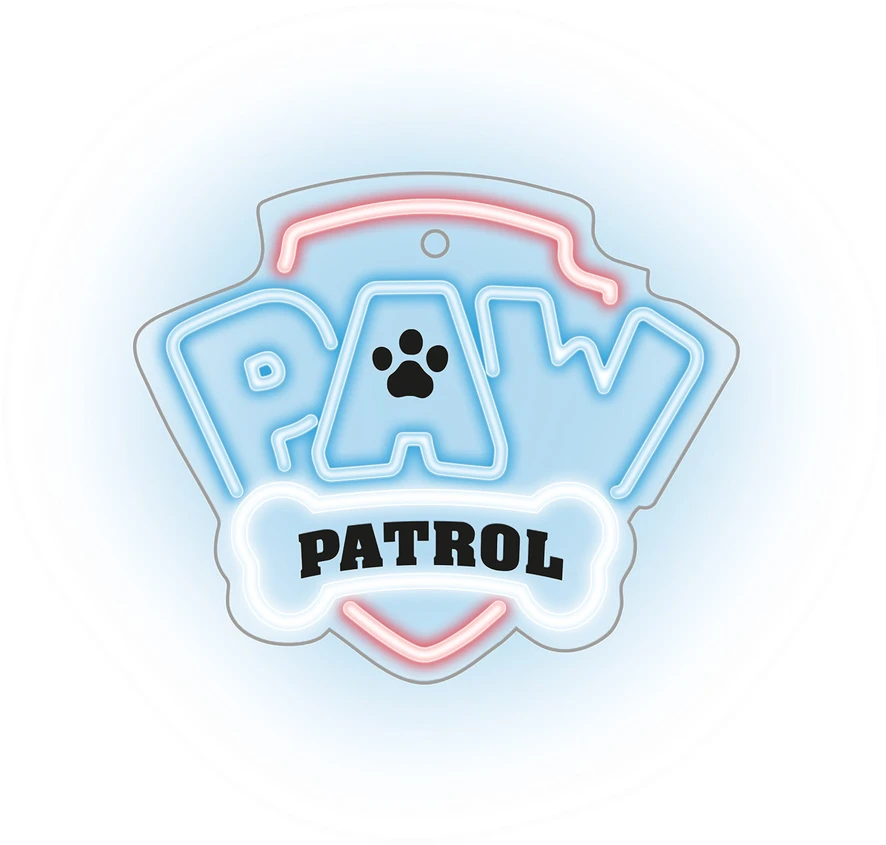 Pakabinamas šviestuvas Plastrol Pakabinamas neoninis LED šviestuvas "Paw Patrol" ant stiklo - logotipas OW-130146