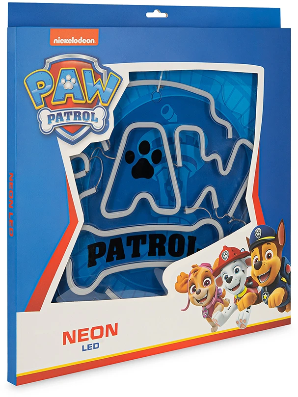 Pakabinamas šviestuvas Plastrol Pakabinamas neoninis LED šviestuvas "Paw Patrol" ant stiklo - logotipas OW-130146