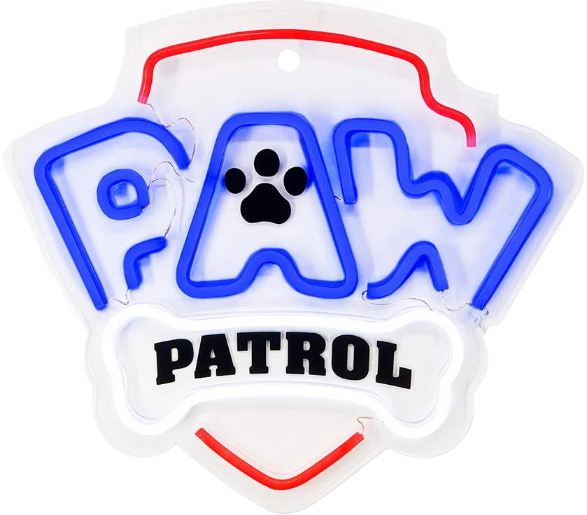 Pakabinamas šviestuvas Plastrol Pakabinamas neoninis LED šviestuvas "Paw Patrol" ant stiklo - logotipas OW-130146