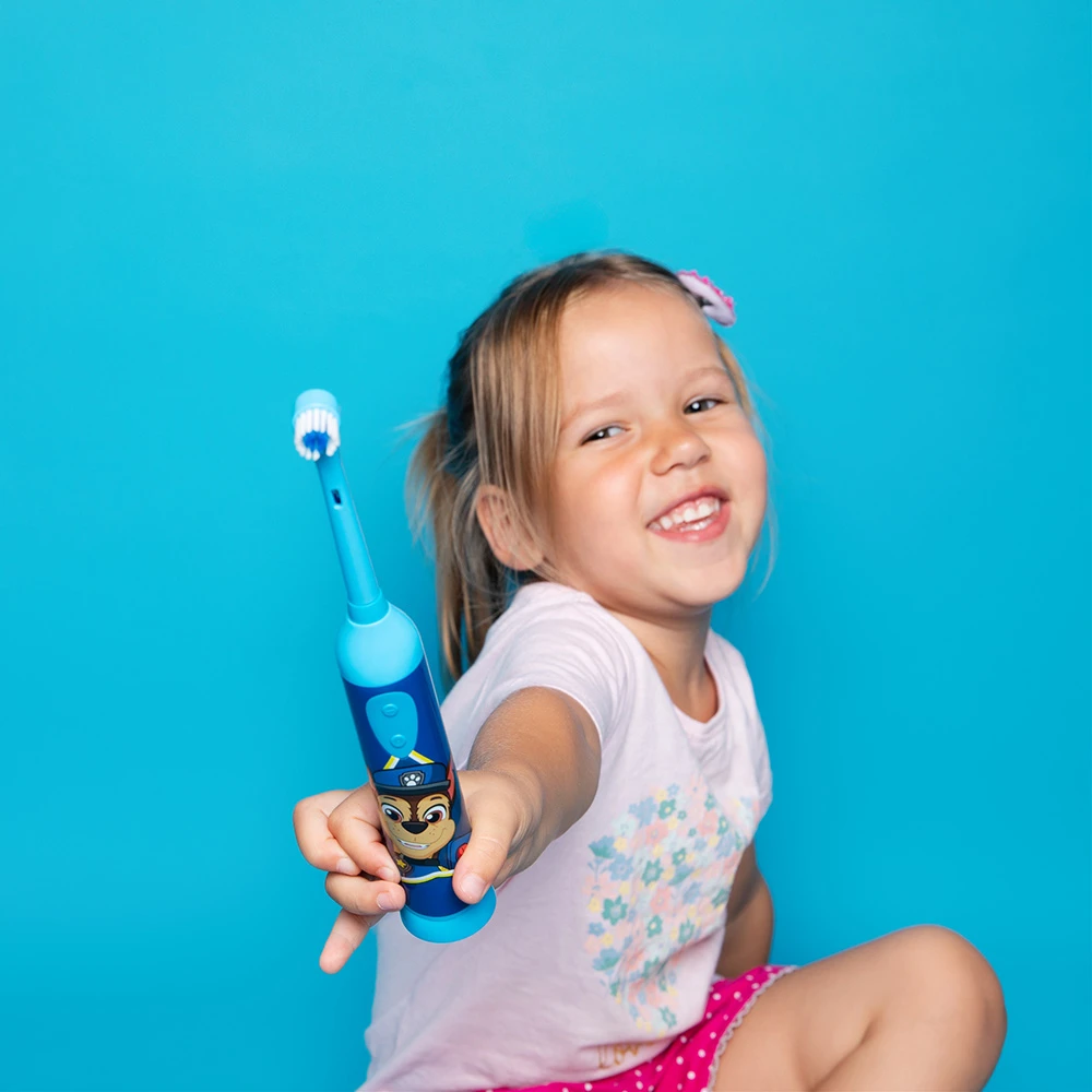 Psi Patrol Paw Patrol vaikiškas vibruojantis dantų šepetėlis KOSMO Mėlyna
