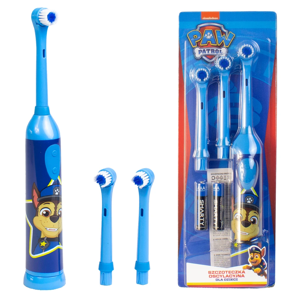 Psi Patrol Paw Patrol vibruojantis vaikiškas dantų šepetėlis, mėlynas