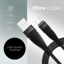 PTC Cable USB 2.0 A Male į Micro USB B Male, juodas, 1.0m, C173