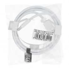 OEM kabelis C tipo į C tipo PD QC3.0 3A 30W HD26 1 m baltas