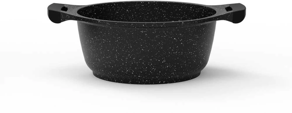 Puodas Domoletti Juodas Marble, 24 cm, 4 l