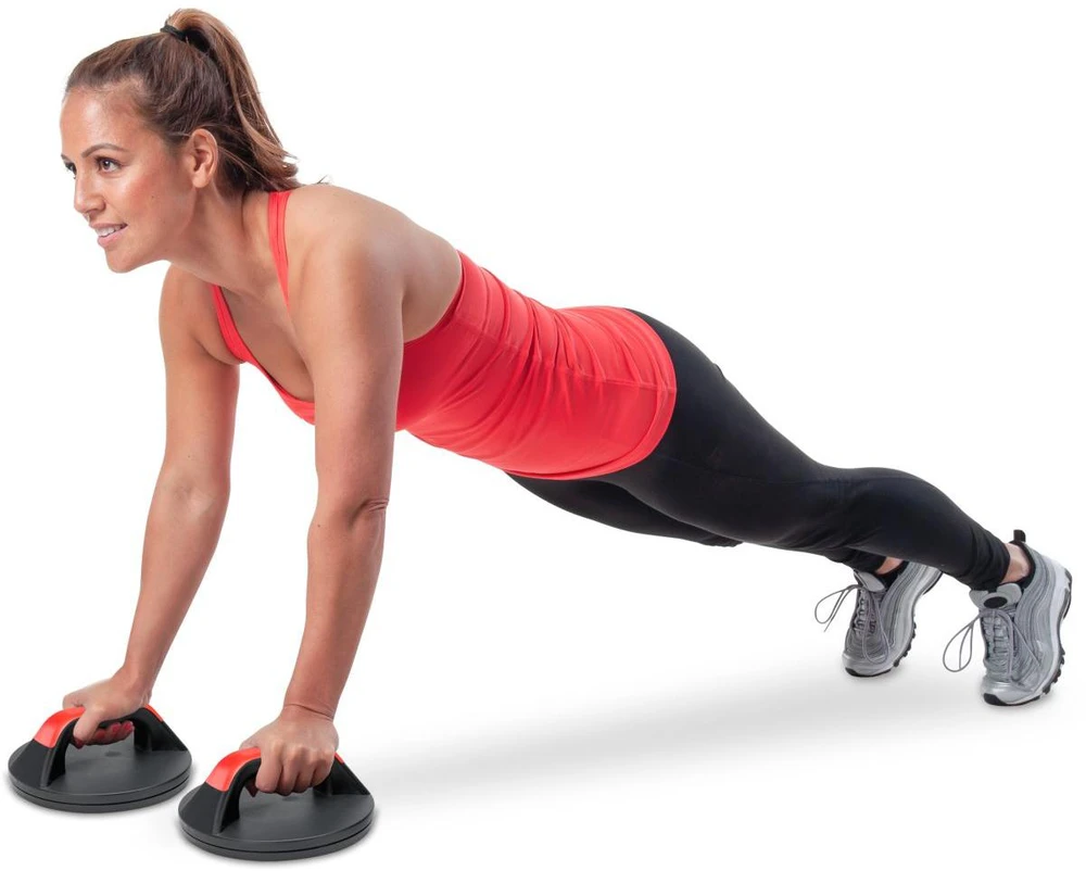 Pure2Improve | Handles for push-ups | Push-up Pro Set | Juodas/Raudona