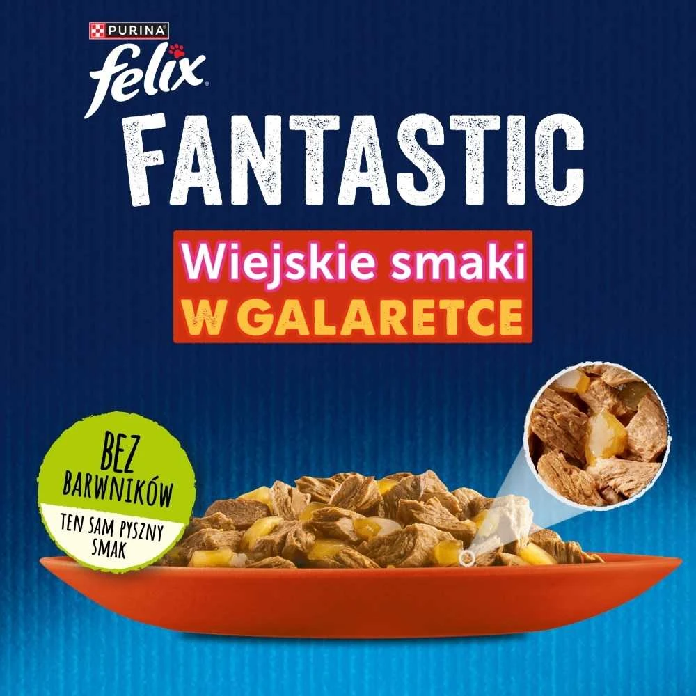 Purina Nestle PURINA FELIX FANTASTIC Mix Country Skonis 120x85g