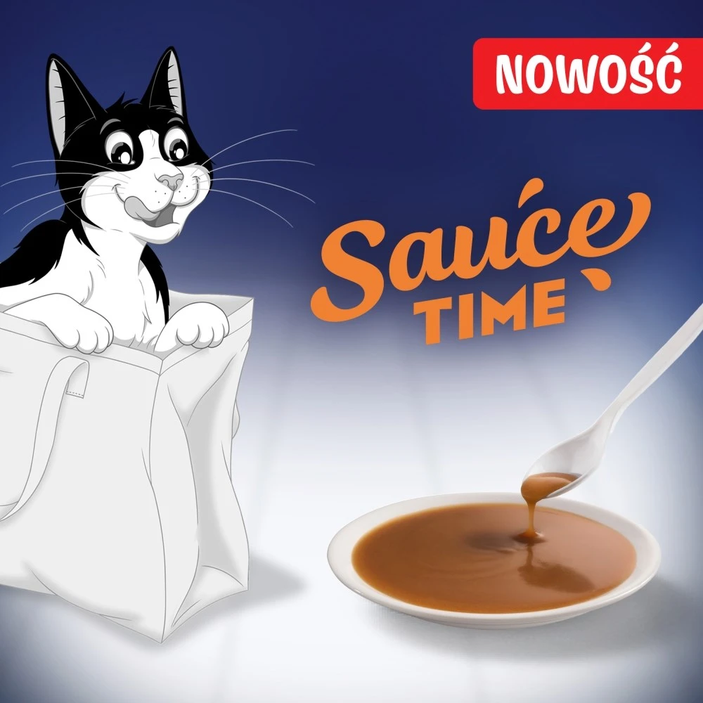 Purina Nestle Felix Sauce Time – šlapias kačių maistas – 6x40g