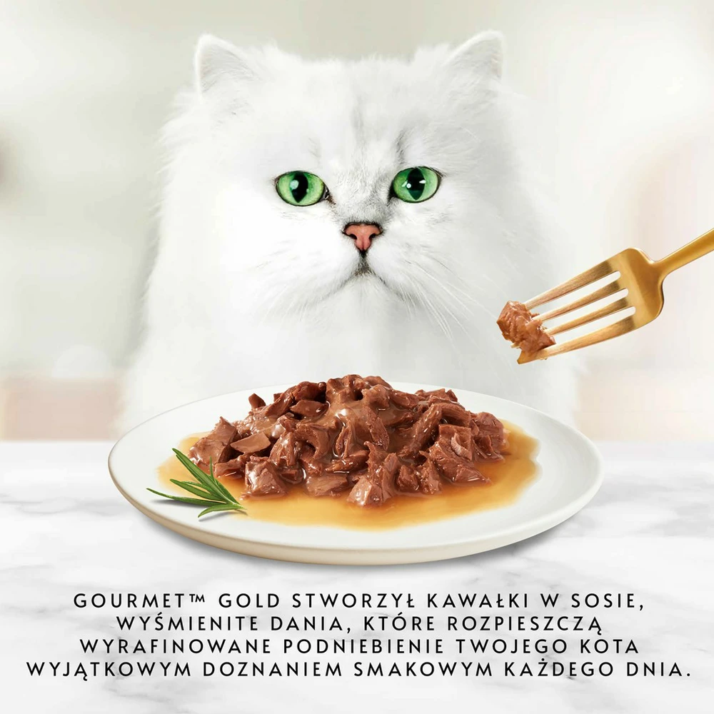 Purina Nestle PIECES PURINA GOURMET GOLD Gabaliukai padaže 4 skonių mišinys - šlapias kačių maistas - 96x85g