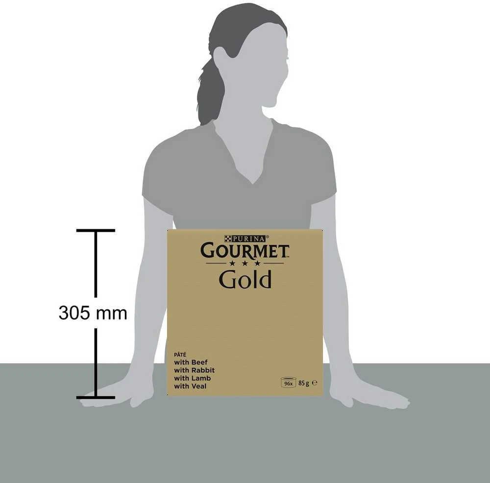 Purina Nestle PURINA GOURMET GOLD Mus Mix 4 Flavours - šlapias kačių maistas - 96x85g