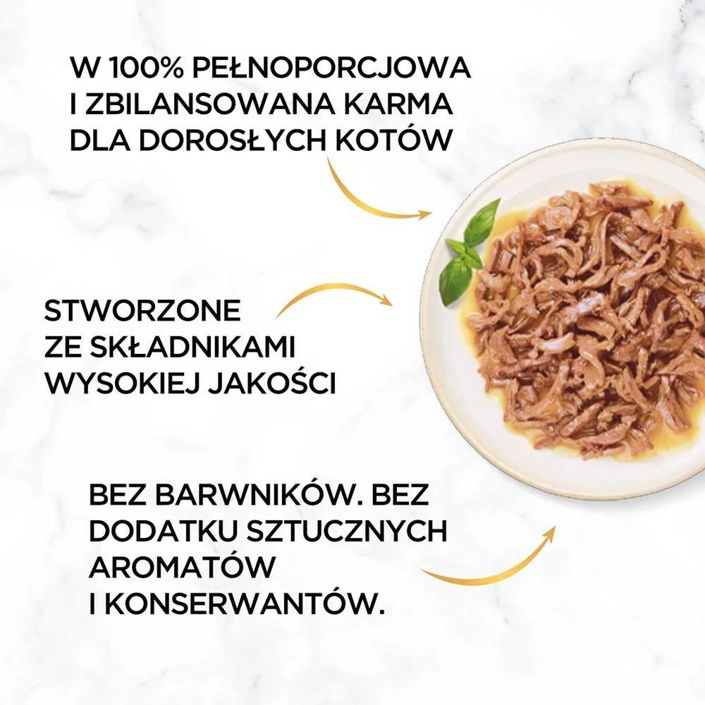 Purina Nestle Drėgnas Kačių Maistas - Purina Gourmet Gold Succulent Delights 85g Vištiena