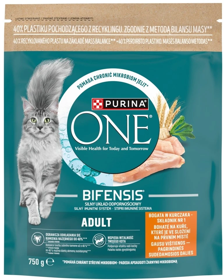 Purina Nestle One Bifensis Adult Rich in vištiena – sausas kačių maistas – 750g