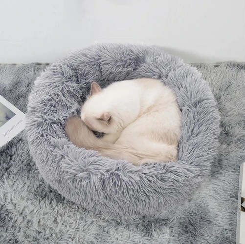 Purlov Hairy dog bed pilka 22759