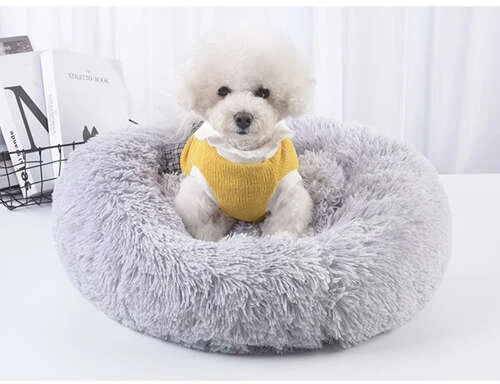 Purlov Hairy dog bed pilka 22759
