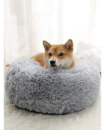 Purlov Hairy dog bed pilka 22759