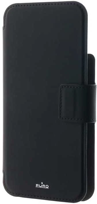 PURO Folio MagSafe dėklas - dėklas 2in1 skirtas Apple iPhone 14 Pro / 13 Pro Juodas