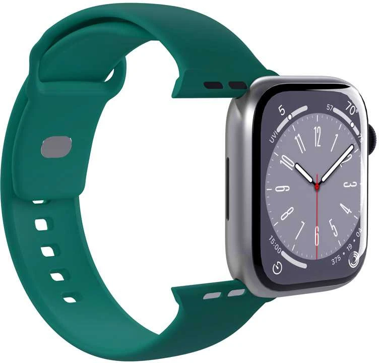 PURO ICON - elastingas dirželis, skirtas „Apple Watch“ 44/45/46/49 mm (S/M ir M/L) (žalias)