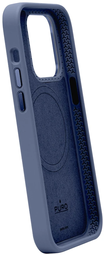 Puro Icon Mag Pro MagSafe Silikoninis dėklas for iPhone 15 Pro Max – Dark Mėlyna
