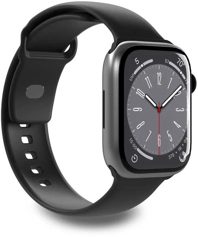 Puro „ICON” silikoninė apyrankė forApple Watch 38–40–41mm, juodos spalvos