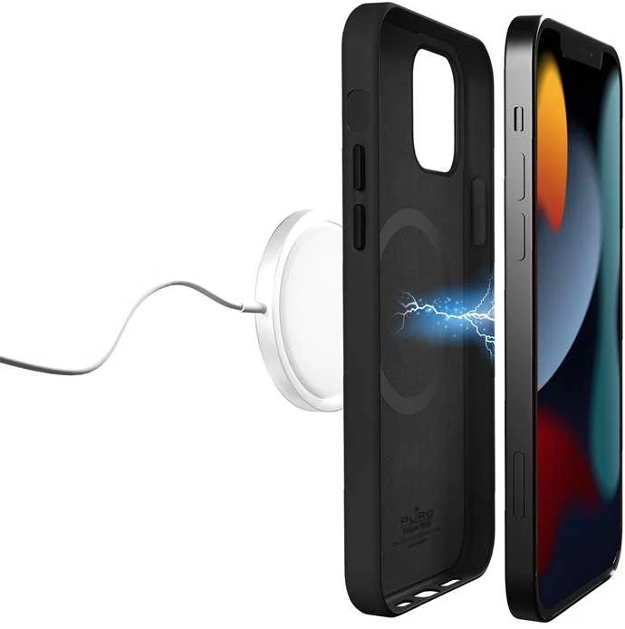Dėklas Minkštos odos dangtelis PURO skirtas iPhone 13 Pro Max, juodas / 2830337