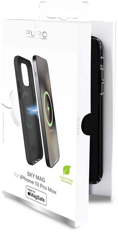 Dėklas Minkštos odos dangtelis PURO skirtas iPhone 13 Pro Max, juodas / 2830337