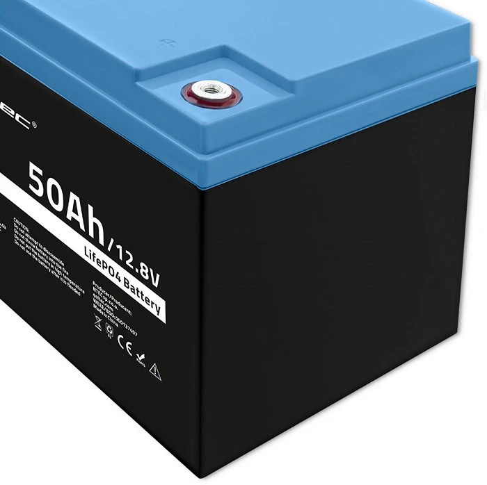 „Qoltec LiFePO4“ ličio-geležies-fosfato akumuliatorius | 12,8 V | 50 Ah | 640 Wh | BMS