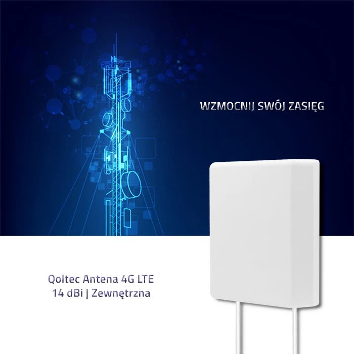 QOLTEC 57020 4G LTE antena 14 dBi lauko