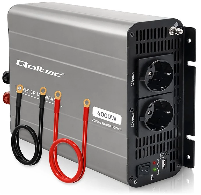 Qoltec MS Wave | 12 V - 230 V | 2000/4000 W | USB