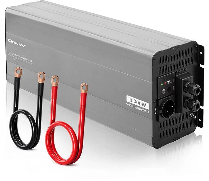 Qoltec Pure Sine Wave | 24V na 230V | 5000/10000W