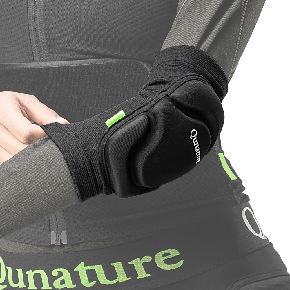Qunature 2206000102 Alkūnių slidinėjimo apsaugos, M dydis - Juodas