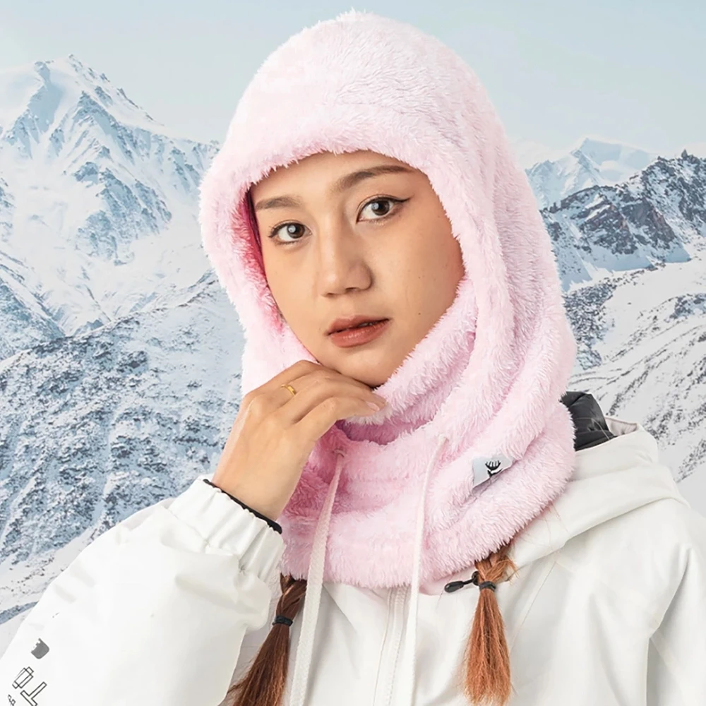 Qunature Arctic Velvet Ski Balaclava Size L – Rožinė