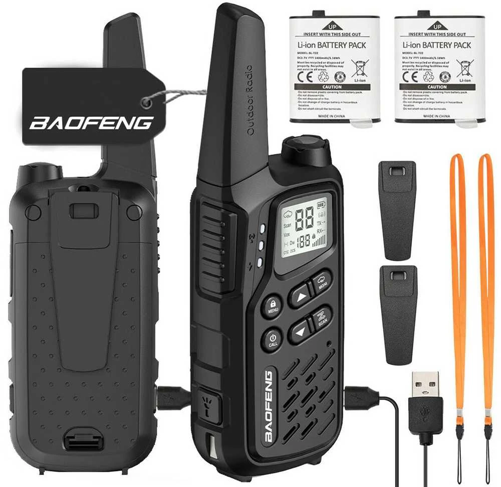 Walkie-Talkie Baofeng BF-T25E Juodas, 2 pieces