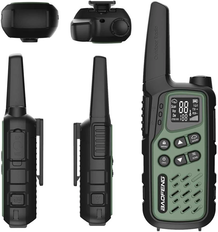 Walkie-Talkie Baofeng BF-T25E Žalias, 2 pieces