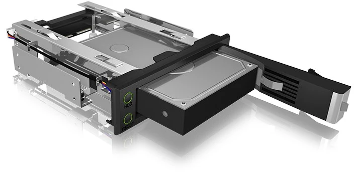 ICYBOX IB-166SSK-B Icy Box Trayless Mobile Rack 3.5 SATA/SAS HDD, Juodas