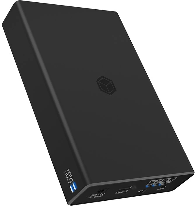 RaidSonic ICY BOX IB-RD2253-C31 išorinis RAID korpusas, skirtas 2x2,5 SATA I/II/III SSD ir HDD