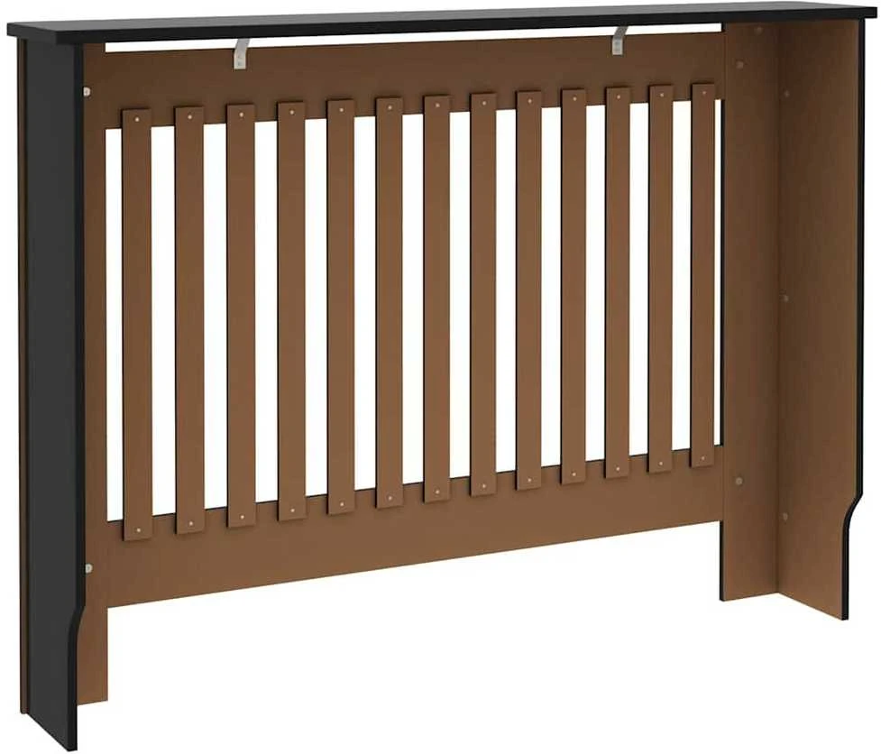 Radiatoriaus dangtis 2 vnt. Juoda 112 x 19 x 81,5 cm