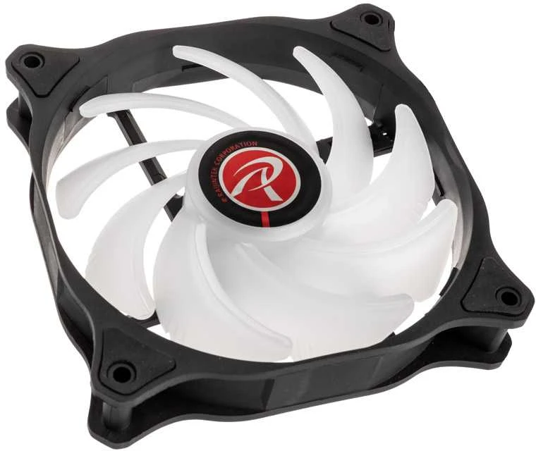 Raijintek EOS 12 RBW ADD korpuso ventiliatorius, 2er-Set su valdikliu- juodos spalvos, 120mm