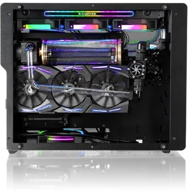 RAJ RAIJINTEK Ophion M Evo TGS „Midi Tower“ Juoda, Permatomas