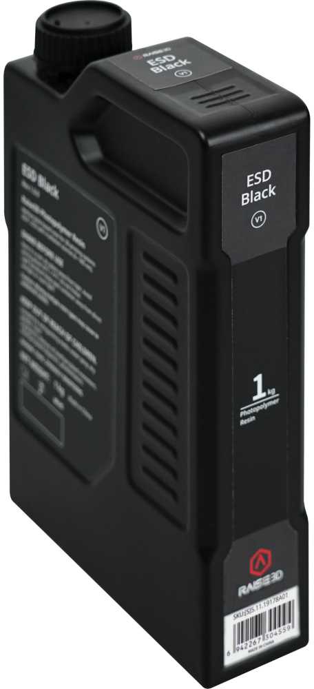 Raise3D ESD Juodas V1 Resin