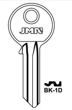 Raktų ruošinys Jma BK-1D, 1 vnt.