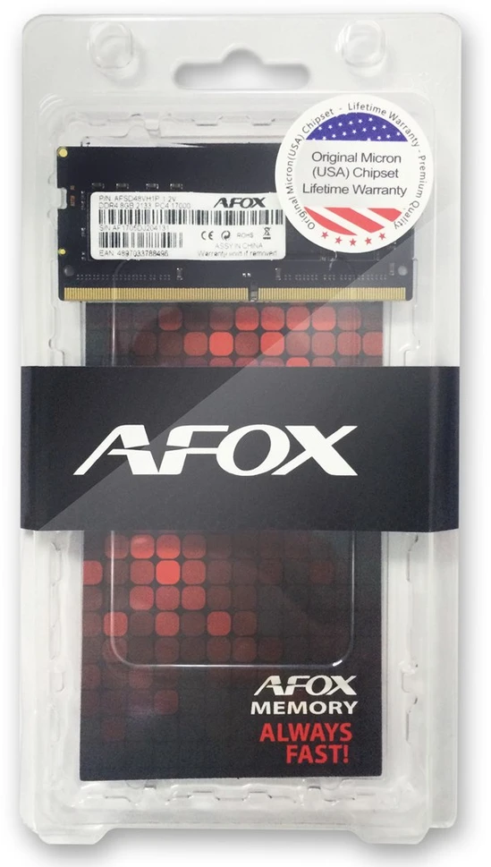 RAM AFOX SO-DIMM DDR4 8GB 2400MHZ